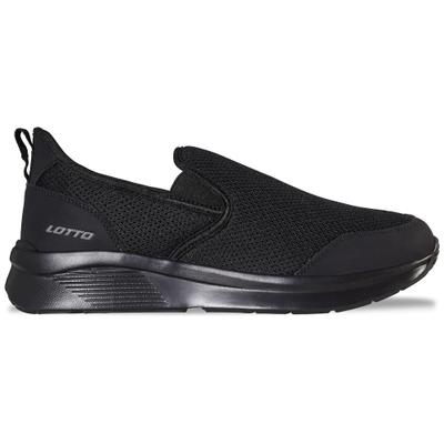 Sneaker LOTTO, Herren, Gr. 41, schwarz, Kunstfaser, Synthetik, unifarben, Schuhe Sneaker, - mit bequemer Memory-Foam Innensohle