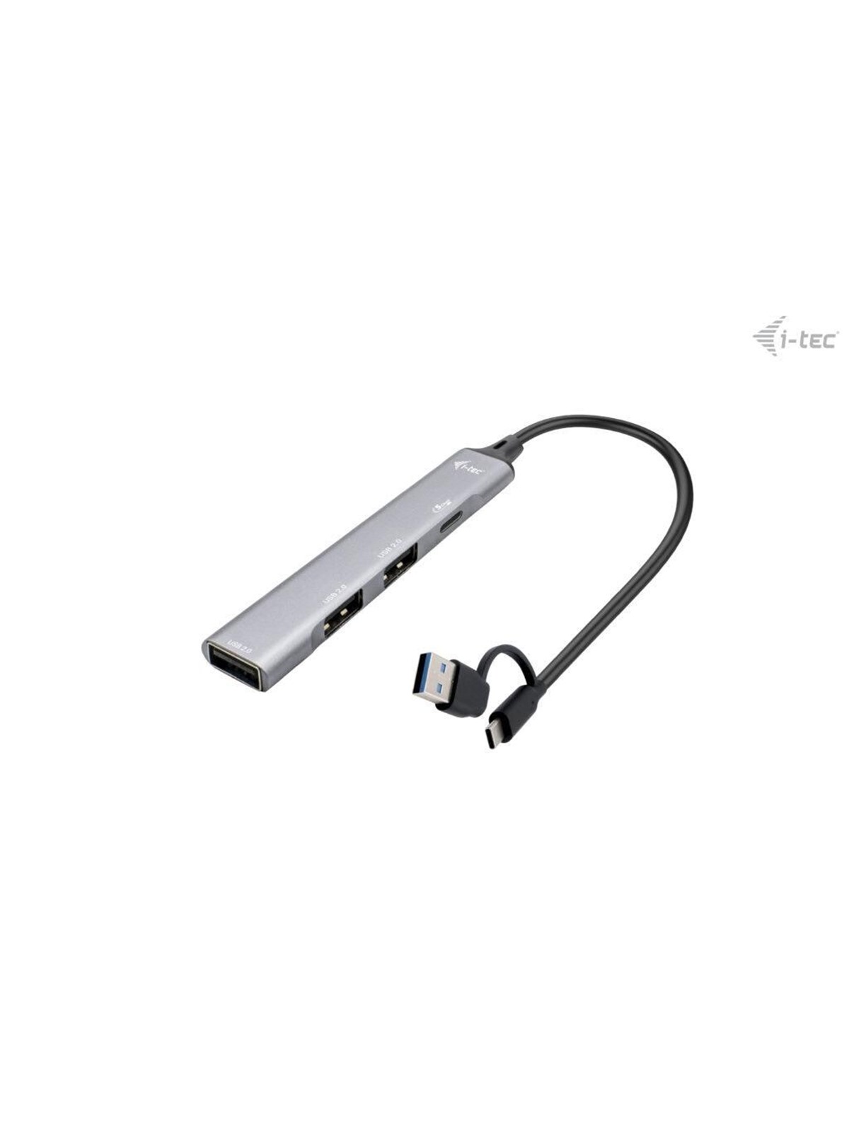 I-Tec CAHUBMETALMINI4 USB-C/USB-A Metal HUB 1x USB-C + 3x USB-A 2.0 USB-Hubs - 4 - Grau