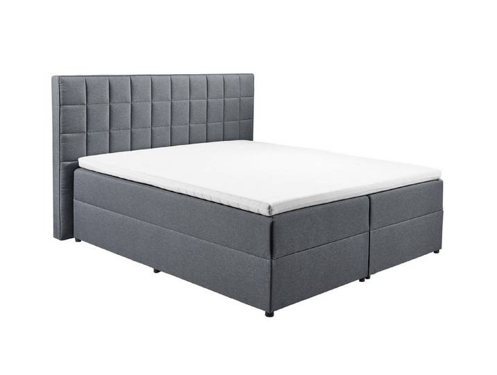 freiraum Polsterbett ALASKA 2, Liegefläche 180x200cm, anthrazit - 200x123x213 (BxHxT)