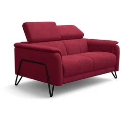 SOFA RODEN 2-Sitzer, rostrot, Veloursstoff