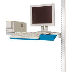 Manuflex ZB3550.5012 Tastaturträger für PACKPOOL mit Mausfläche in Lichtblau RAL 5012