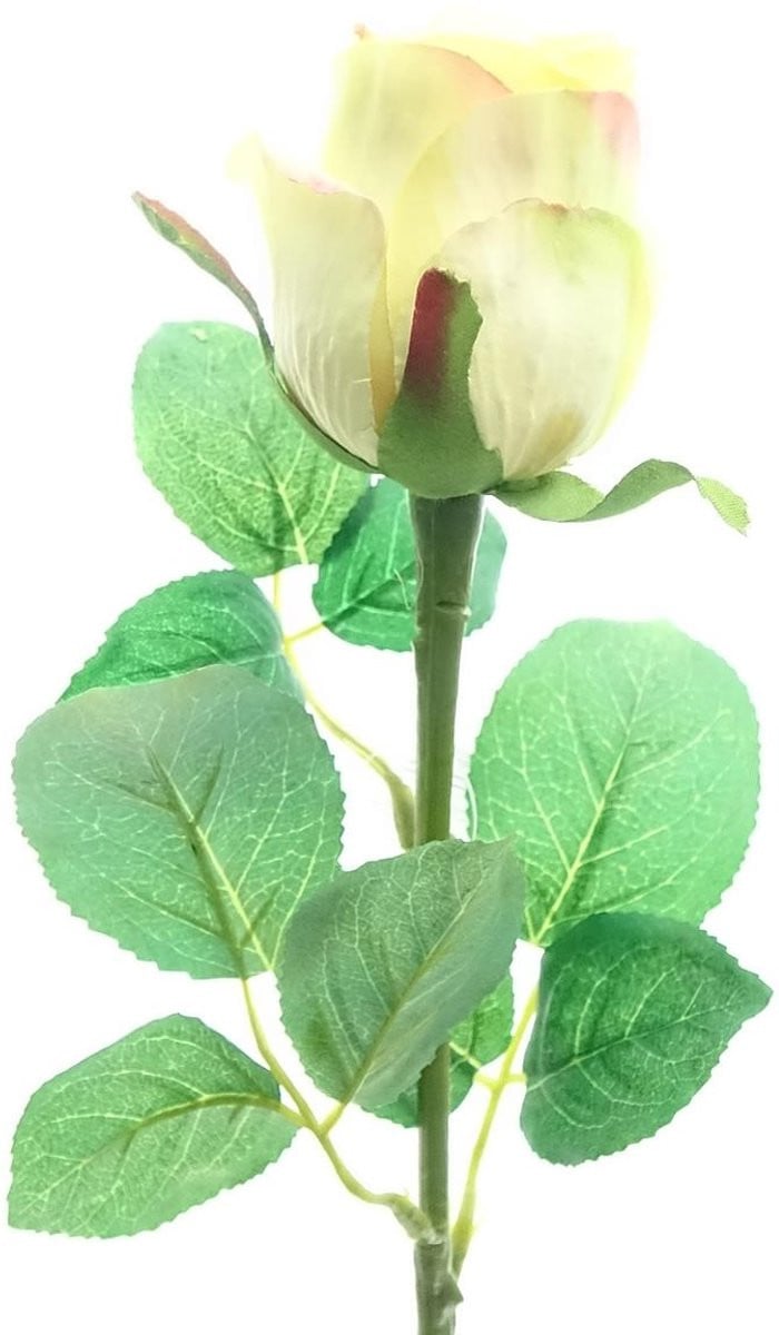Gasper kunstbloem Roos geel 51 cm