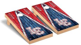 Skip's Garage Lewis Clark Warriors Triangle Cornhole Board Set