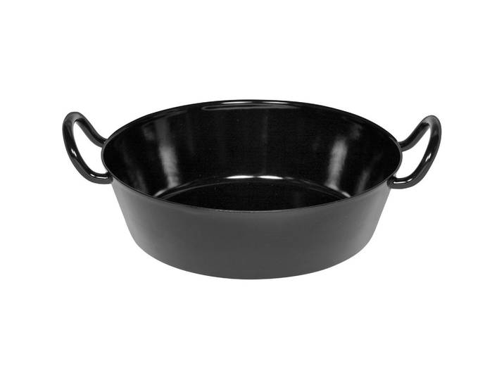 Riess Pfanne Classic, Schwarz, Metall, rund, 6.8 cm, hitzebeständige Griffe, backofengeeignet, Kochgeschirr, Pfannen, Bratpfannen