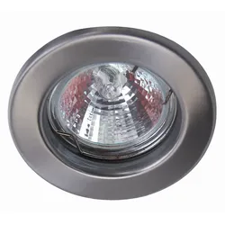 HEITRONIC Einbaustrahler DL5701, rund, GU5.3 max. 5W LED, Edelstahl gebürstet HEI-23550