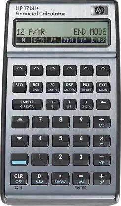 HP 17bII+ Finanzrechner anthrazit