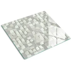 GLASPLATTE 60x52 cm Geometrische Figuren