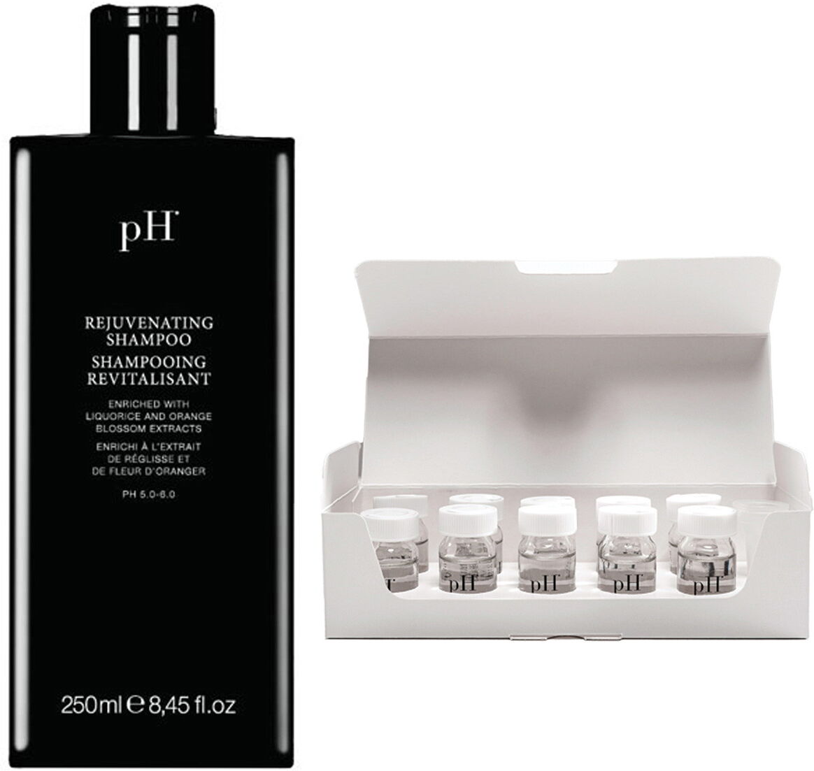 300ml pH Rejuvenating Set (Shampoo 250ml + Ampoules 10 x 5ml)