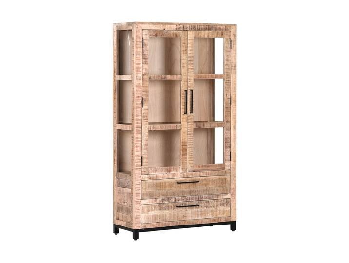Gutmann Campesino Glasvitrine aus Mangoholz