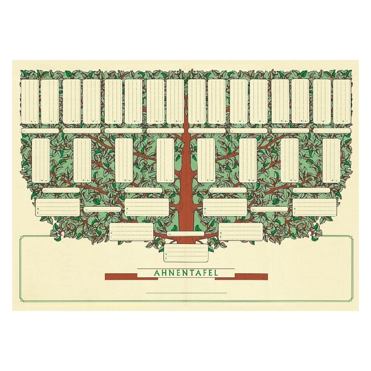 Rnk Verlag Schmuck-Ahnentafel "Kleiner Baum", DIN A3 quer (2803)