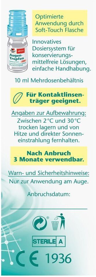 Doppelherz® aktiv Doppelherz Augen-Tropfen Extra Hyaluron 0,4% Tropfen 10 ml 10 ml Tropfen