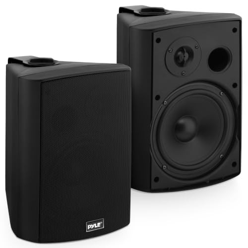 Pyle Bluetooth Luidsprekersysteem met 16 cm Woofer, Waterbestendig IP44, Bass Boost, Zwart