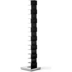 Ptolomeo Art Regal 215 cm schwarz mit silbernem Sockel