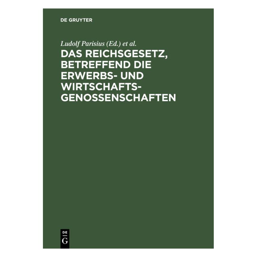 De Gruyter Das Reichsgesetz, betreffend die Erwerb (67771909)