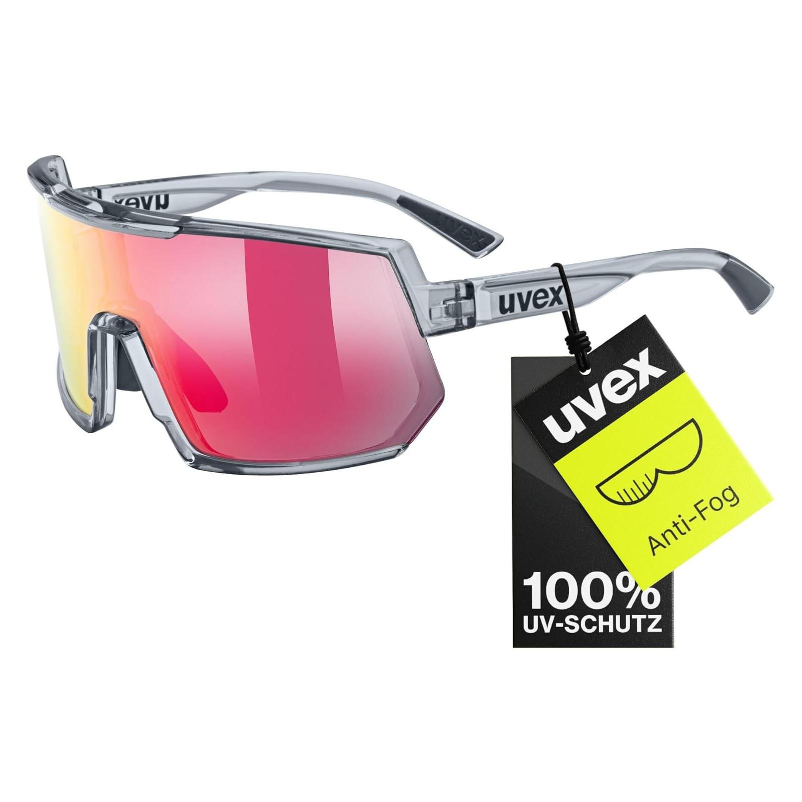 Uvex sportstyle 235 (Smoke transparent, Mirror Red) (S533003)