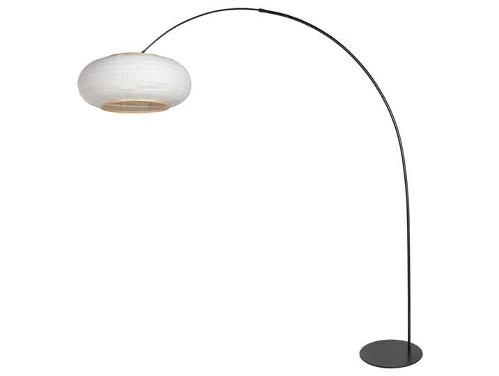 Lampadaire Curve Ø 60cm Blanc Lin E27