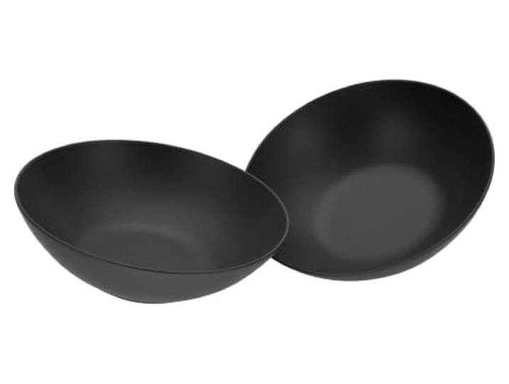 CreaTable, 30007, Serie Soft Touch, 2-teiliges Geschirrset, Salatset aus Steinzeug, spülmaschinen- und mikrowellengeeignet, Made in Portugal