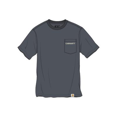 T-Shirt CARHARTT "Grill", Herren, Gr. XXL, blau (blau, anthrazit), Obermaterial: 100% Baumwolle CO., Shirts T-Shirt