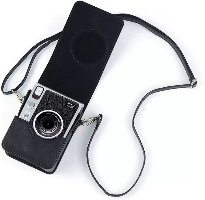 INF Ledertasche für Instax Mini Evo Kamera Schwarz