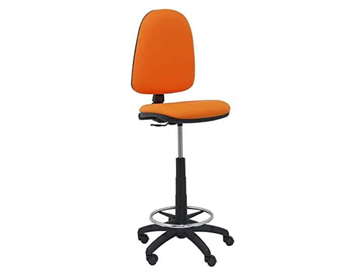 Piqueras y Crespo t04cp – ergonomischer Hocker, verstellbar in Höhe und ARO Fußstütze orange