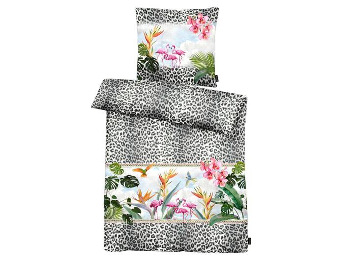 Bettwäsche APELT Paradise , bunt (mehrfarbig), B/L: 135cm x 200cm, 1 Stk., 1 Stk., Satin (Bio-Baumwolle), B/L: 80cm x 80cm, 2 tlg., Satin (Bio-Baumwolle), Obermaterial: 100% Baumwolle, Bettwäsche, Bettwäsche, Bettwäsche-Set mit Reissverschluss, Baumwoll-Satin, Digitaldruck