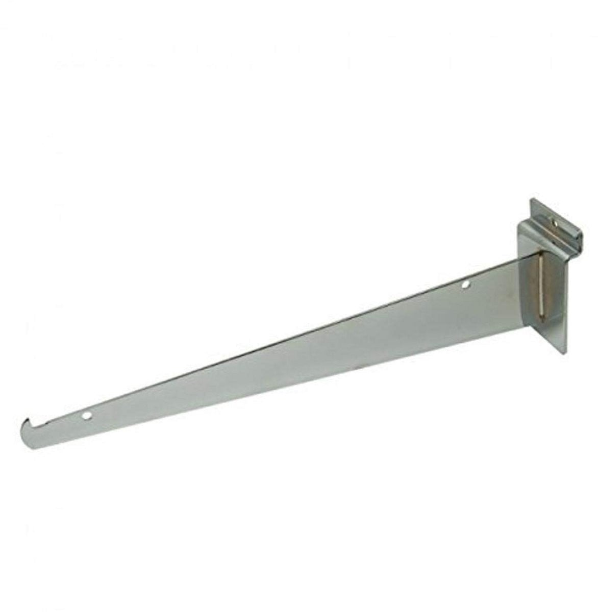 Wandplankdrager voor Lamellaatwand Slatwall Chromen Montagebeugel