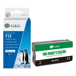 G&G Druckerpatrone ersetzt HP 712 XL Tinte schwarz