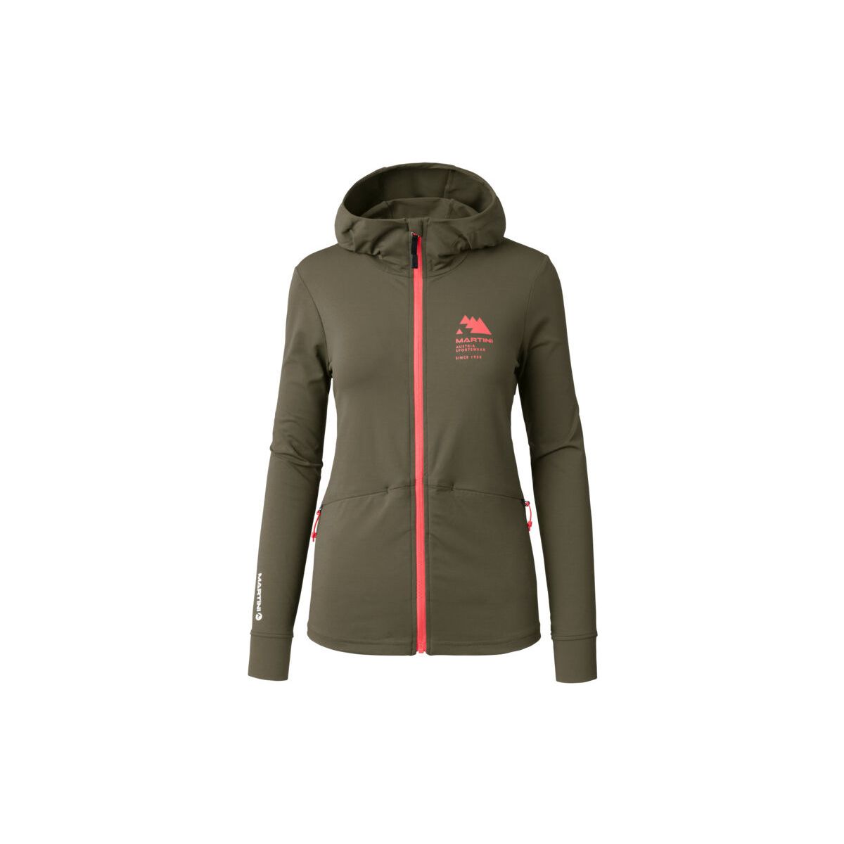 Martini Sunrise Midlayer Jacket W moss/punch (B392) XL JV7RC0358-B392-XL