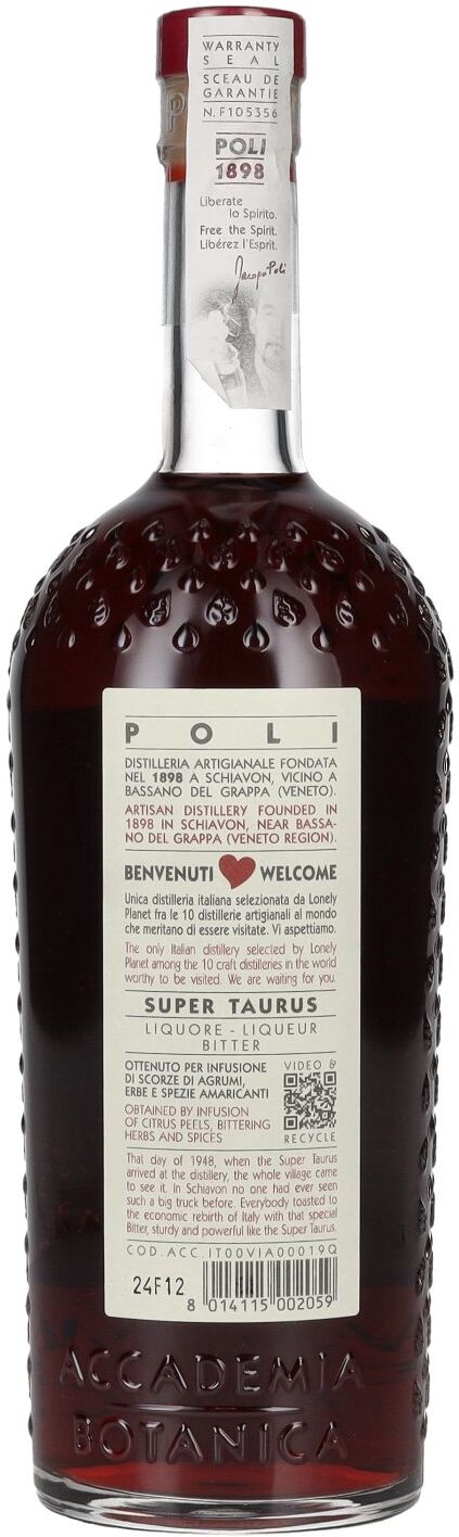 Poli Super Taurus Bitter Veneto 25% Vol. 0,7l