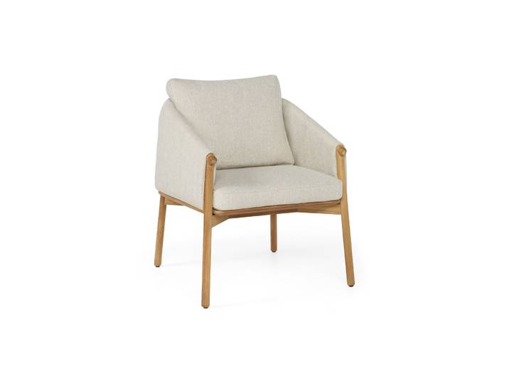 2er Set Suns Bellano Dining Chair Teak/Sunproof® Outdoor‑Stoff