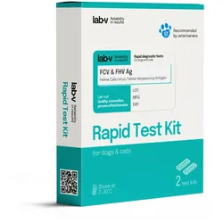 FCV- & FHV-Antigen – Schnelltest für Katzen, 2 Stück
