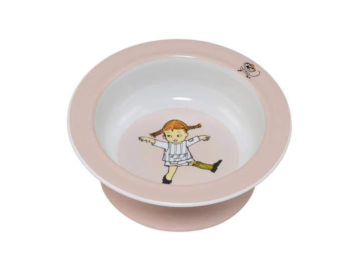 Rätt Start Assiette ventouse Pippi Cirkus Ø15,5 cm Rose