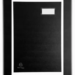 Exacompta 57021E 8x Unterschriftenmappe Klassik, 20 Fächer, 24x34cm - Schwarz