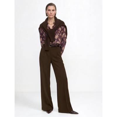 Bundfaltenhose RICHROYAL "Rich & Royal", Damen, Gr. 34, Normalgrößen, braun (chocolate torte), Obermaterial: 93% Polyester, 7% Polyurethan, Hosen