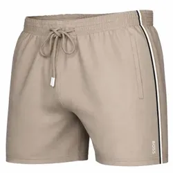 BOSS Badehosen Iconic Swimshorts Beige Polyester X-Large Herren