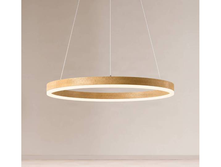 Hängeleuchte Thelma Lucande, dimmbar, Holz hell, für Wohn- / Esszimmer, Kunststoff, Modern