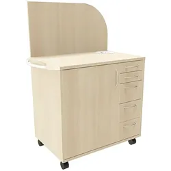fm Büromöbel Technikwagen »Oldenburg« braun, 110x150x64.2 cm