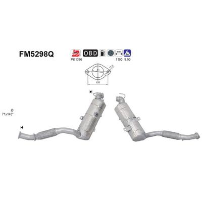 AS Ruß-/Partikelfilter, Abgasanlage Abganlage FM5298Q für Ford
