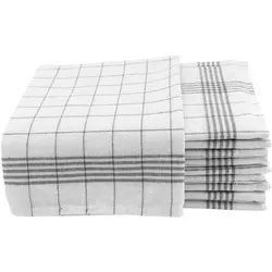 Casativo, Geschirrtuch, Baumwoll-Geschirrtücher, anthrazit-weiss, 70 x 50 cm, 20er Set (70 x 50 cm)