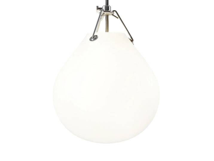 Louis Poulsen Moser Pendelleuchte Ø20,5cm Matt weiß