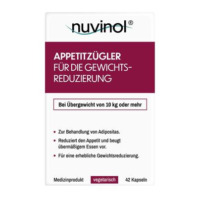 Nuvinol Appetitzügler f.die Gewichtsreduzier.Kaps. 42 St Kapseln