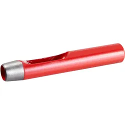 Locheisen rund 16 mm, Stahl, rot, silber