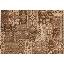 THEKO Teppich Timeless 003 500 braun 80 x 150 cm