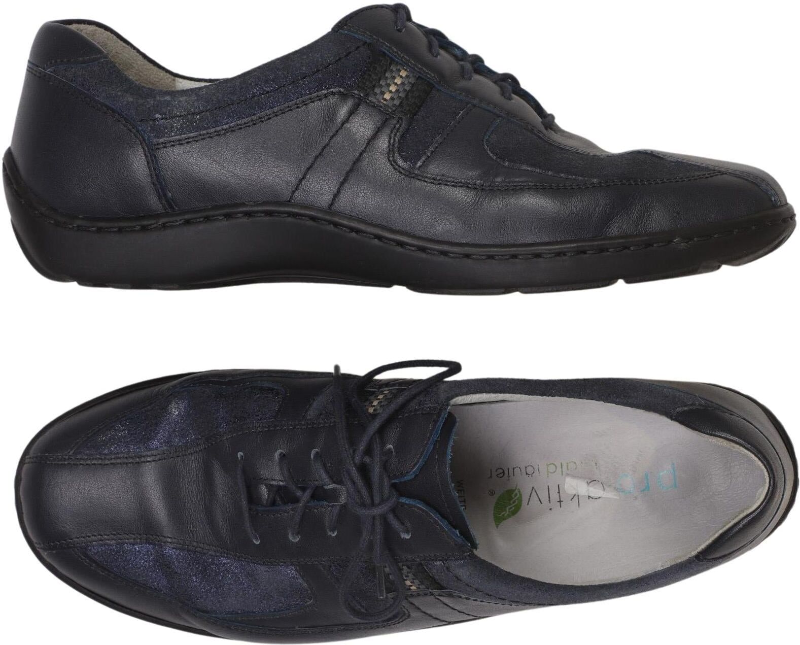 waldläufer Damen Halbschuh, Marineblau, Gr. EU 37 (UK 4), Leder - Second Hand