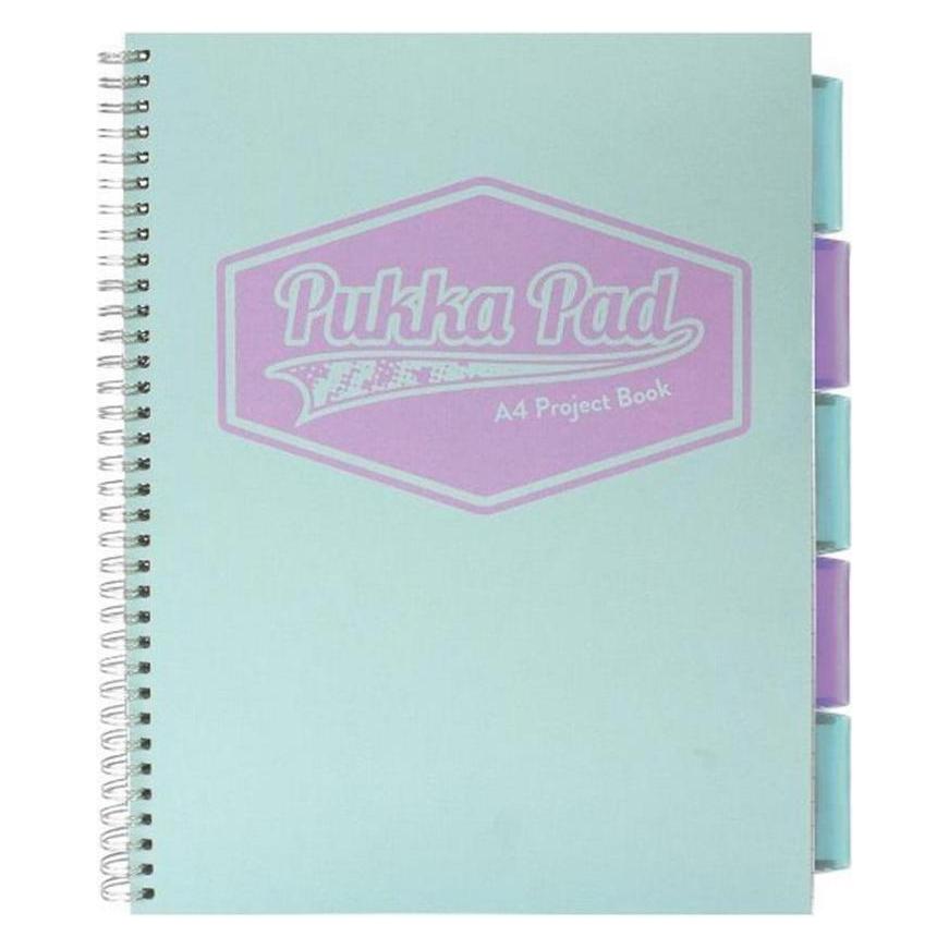 Pukka Fun Projektbuch Pastell A4/100K kurz marine (3szt) (A4, Kariert, Weicher Einband) (350871)