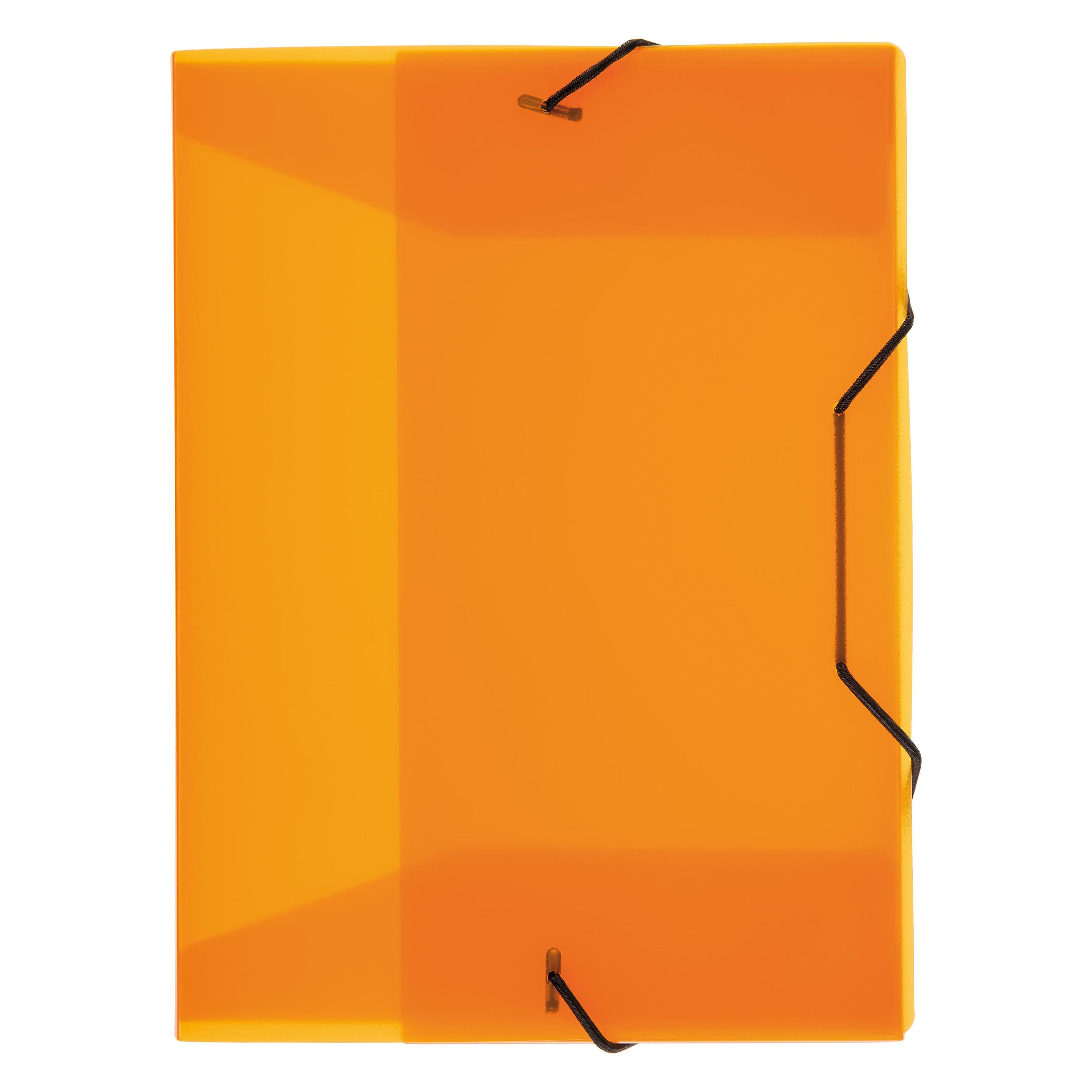 Idena Heftbox A5 Gummizug PP transluzent orange (A5) (22691929)