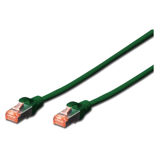 Digitus CAT 6 S-FTP Patchkabel Cu LSZH AWG 27/7 Lange 0,25 m 10 Stuck Farbe Grun (S/FTP, CAT6, 0.25 m) (DK-1644-0025-G-10)