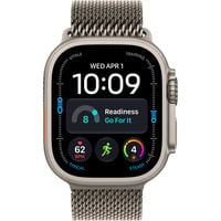 Watch Ultra 4, Smartwatch Titan natur, 49 mm, Milanaise Armband Titan natur L, Cellular