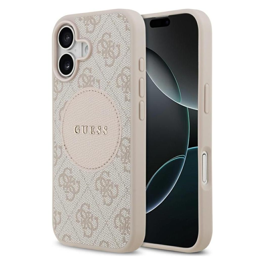 Guess - 4G Circle Classic Logo MagSafe (GUHMP17SP4PGRSGP) - iPhone 17 - Pink (Apple iPhone 17) (GUE004995)