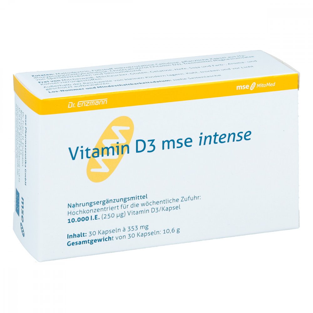 MSE Pharmazeutika GmbH Vitamin D3 Mse intense Kapseln 10262221